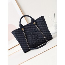 Chanel Deauville Canvas Tote Medium size Shoulder Bag AS3257