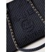 Chanel Deauville Canvas Tote Medium size Shoulder Bag AS3257