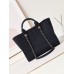 Chanel Deauville Canvas Tote Medium size Shoulder Bag AS3257