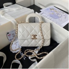 Chanel Top Handle Flap Chain Shoulder Bag AS4543
