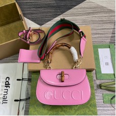 Gucci GG Bamboo 675797 Top Handle Handbag Crossbody Bag GGBGA02