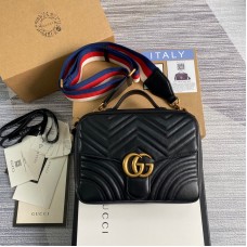 Gucci GG Marmont 498100 Top Handle Handbag Crossbody Bag GGBGA21