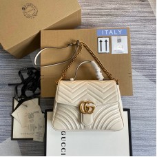 Gucci GG Marmont 498110 Top Handle Handbag Crossbody Bag GGBGA30