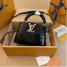 Louis Vuitton LV Capucines Mini M48865 Tote Handbag Bag Purse LLBGC07