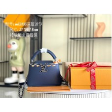 Louis Vuitton LV Capucines Mini M12135 Tote Handbag Bag Purse LLBGC26