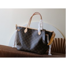 Louis Vuitton LV Neverfull MM M40995 Tote Shoulder Bag Shopping Bag LLBGJ12