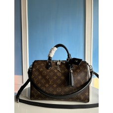 Louis Vuitton LV Speedy Soft 30 Dark M12243 Shoulder Bag Crossbody Bag LLBGA75
