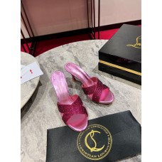 Christian Louboutin CL High Heel Shoes for Summer 8.5cm Women's Sandals Slides CLSHA01