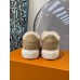 Louis Vuitton Fur Flat Lace Up Shoes Women's Shoes for Winter LSHED01