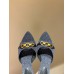 Yves Saint Lauren YSL High Heel Shoes for Summer 4cm Women's Sandals Slides YSSHA02