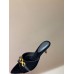 Yves Saint Lauren YSL High Heel Shoes for Summer 4cm Women's Sandals Slides YSSHA05