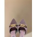 Yves Saint Lauren YSL High Heel Shoes for Summer 4cm Women's Sandals Slides YSSHA06