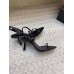 Yves Saint Lauren YSL High Heel Shoes for Summer 7.5cm Women's Sandals Slides YSSHA13