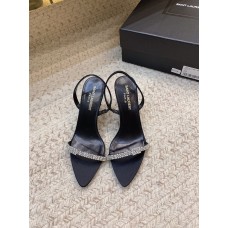 Yves Saint Lauren YSL High Heel Shoes for Summer 7.5cm Women's Sandals Slides YSSHA14