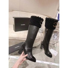 Chanel Women's Shoes Heigh Heel Tall Boots 8.5cm HXSCHD15