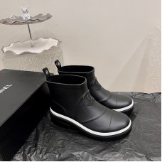 Chanel Women's Shoes Falt Short Boots HXSCHD37