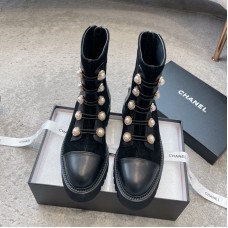 Chanel Women's Shoes Falt Short Boots HXSCHD47