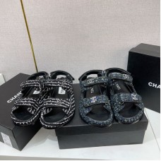 Chanel Women's Sandals Slides Flat Shoes for Summer HXSCHB08