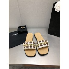 Chanel Women's Sandals Slides Flat Shoes for Summer HXSCHB140