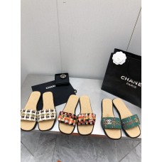Chanel Women's Sandals Slides Flat Shoes for Summer HXSCHB142
