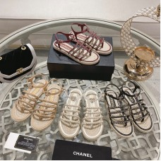 Chanel Women's Sandals Slides Flat Shoes for Summer HXSCHB40