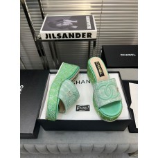 Chanel Women's Sandals Slides Heigh Heel Shoes for Summer 3cm platform 7cm heel HXSCHB41