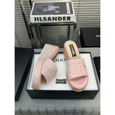 Chanel Women's Sandals Slides Heigh Heel Shoes for Summer 3cm platform 7cm heel HXSCHB54