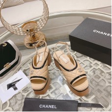 Chanel Women's Sandals Slides Heigh Heel Shoes for Summer 4cm platform 7.5cm heel HXSCHB71