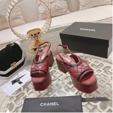 Chanel Women's Sandals Slides Heigh Heel Shoes for Summer 4cm platform 7.5cm heel HXSCHB75