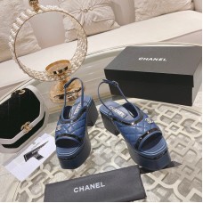 Chanel Women's Sandals Slides Heigh Heel Shoes for Summer 4cm platform 7.5cm heel HXSCHB76