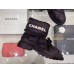Chanel Women's Shoes for Winter Fur Flat Short Boots HXSCHE01