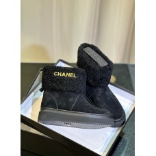 Chanel Women's Shoes for Winter Flat Short Boots HXSCHE08
