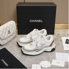 Chanel Men's Women's Sneakers Lace Up Shoes HXSCHA07