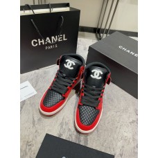 Chanel Men's Women's Sneakers Lace Up Shoes HXSCHA25