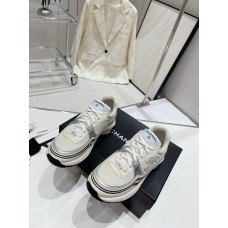 Chanel Men's Women's Sneakers Lace Up Shoes HXSCHA88