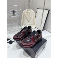 Chanel Men's Women's Sneakers Lace Up Shoes HXSCHA89