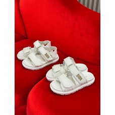 Christian Dior Flat Shoes for Summer Women's Sandals Slides DRSHB03