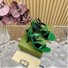 Gucci High Heel Shoes for Summer 9.5cm Women's Sandals Slides GGSHA05