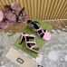 Gucci High Heel Shoes for Summer 9.5cm Women's Sandals Slides GGSHA09