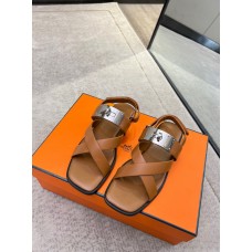 Hermes Flat Shoes for Summer Women's Sandals Slides HHSHEA05