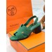 Hermes Heigh Heel Shoes for Summer Women's Sandals Slides HHSHEA09