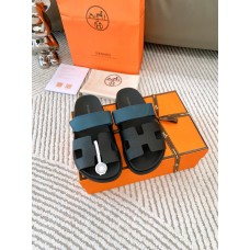 Hermes Flat Shoes for Summer Women's Sandals Slides HHSHEA32