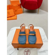 Hermes heigh Heel Shoes for Spring Summer 5cm Women's Sandals Slides HHSHEA64
