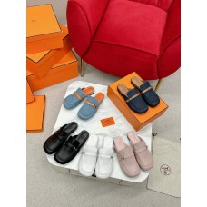 Hermes Flat Shoes for Spring Summer Women's Sandals Slides HHSHEA66