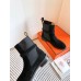 Hermes Flat Short Boots Women's Shoes HHSHED08