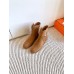 Hermes Flat Short Boots Women's Shoes HHSHED10