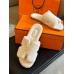 Hermes Fur Slides Women's Shoes for Winter HHSHEE02