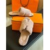Hermes Fur Slides Women's Shoes for Winter HHSHEE03