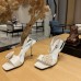 Prada High Heel Shoes for Summer 9.5cm Women's Sandals Slides PRSHA16