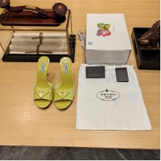 Prada High Heel Shoes for Summer 10cm Women's Sandals Slides PRSHA19